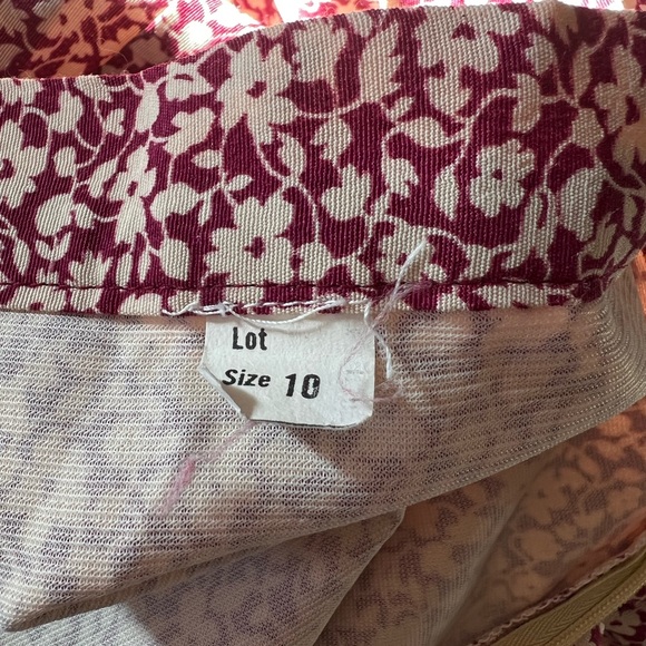Floral midi pleated skirt Vintage Unbranded Size 10 - Picture 4 of 6
